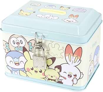 Amazon.co.jp: ティーズファクトリー ポケピースカギ付き缶バンク